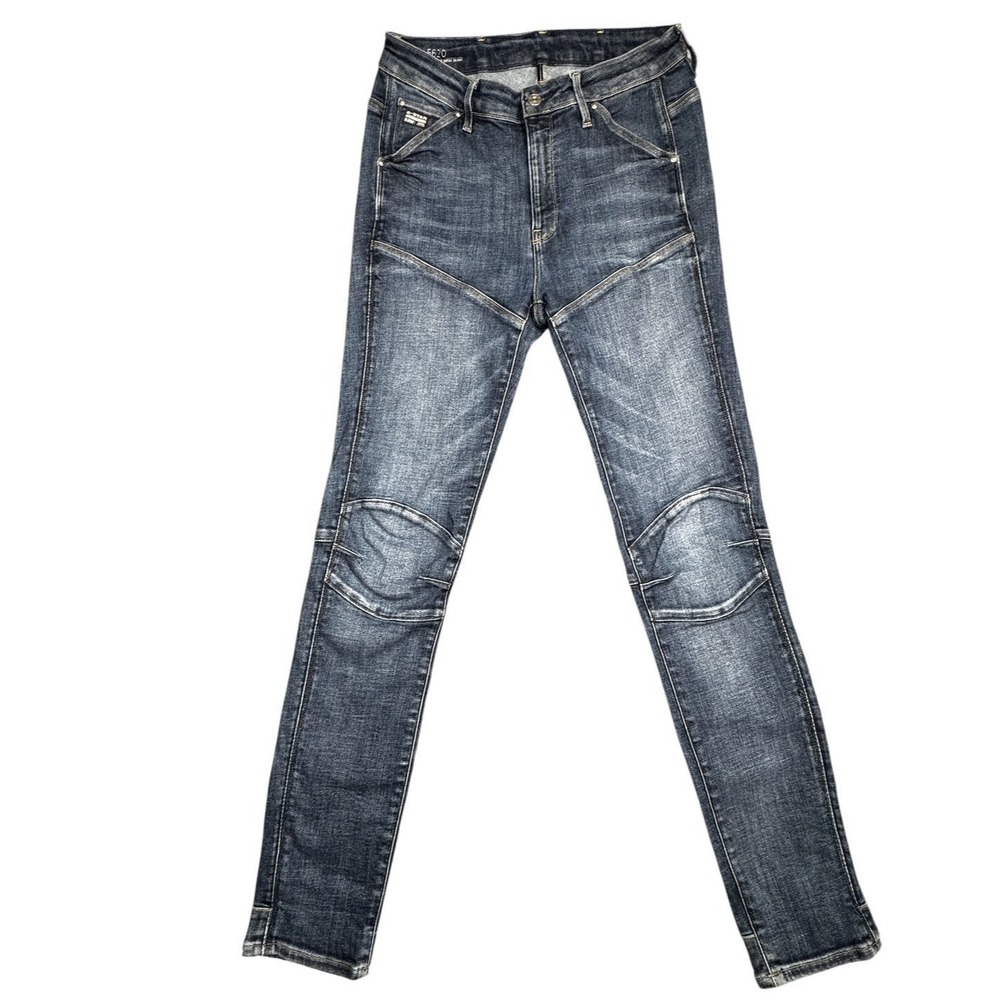 G-Star Raw 5620 Elwood Jeans Women's 27/28 Slim Fit Articulated Knee Denim